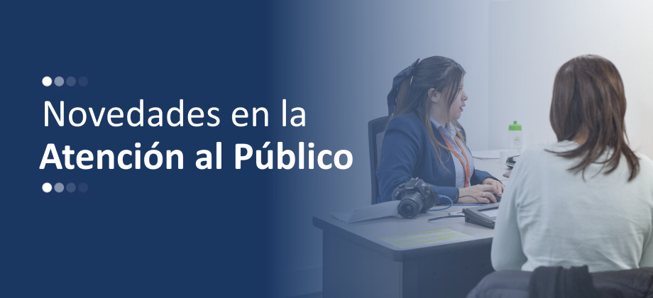 Banner de novedades de atención al público