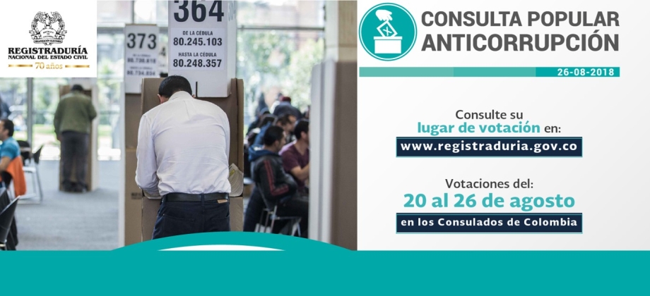 La Embajada y el Consulado de Colombia en Kenia publican actas de designación de delegados, jurados y puestos de votación para la Consulta Anticorrupción