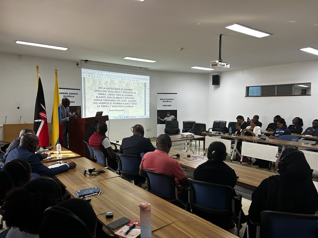 Evento: Legado de Manuel y Delia Zapata Olivella en Colombia y Africa. Universidad de Nairobi - Kenia.